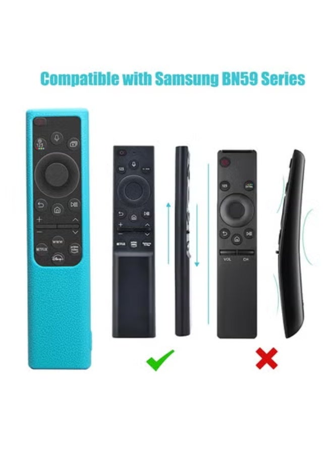 fantasize 2 Pack Remote Cover for Samsung Smart TV, Silicone Protective Case for Samsung Solar Cell Remote 2021 2022 BN59-01357 BN59-01385 BN59-01265A Anti-Slip Remote Case Glow in Dark (Glow Green +Glow Blue) - Image 5